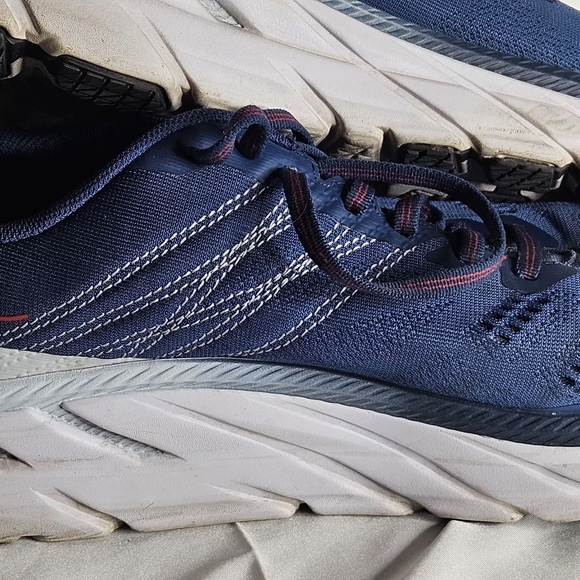 Hoka Men\'s Navy and Red Athletic Shoes 9.5 main image 8